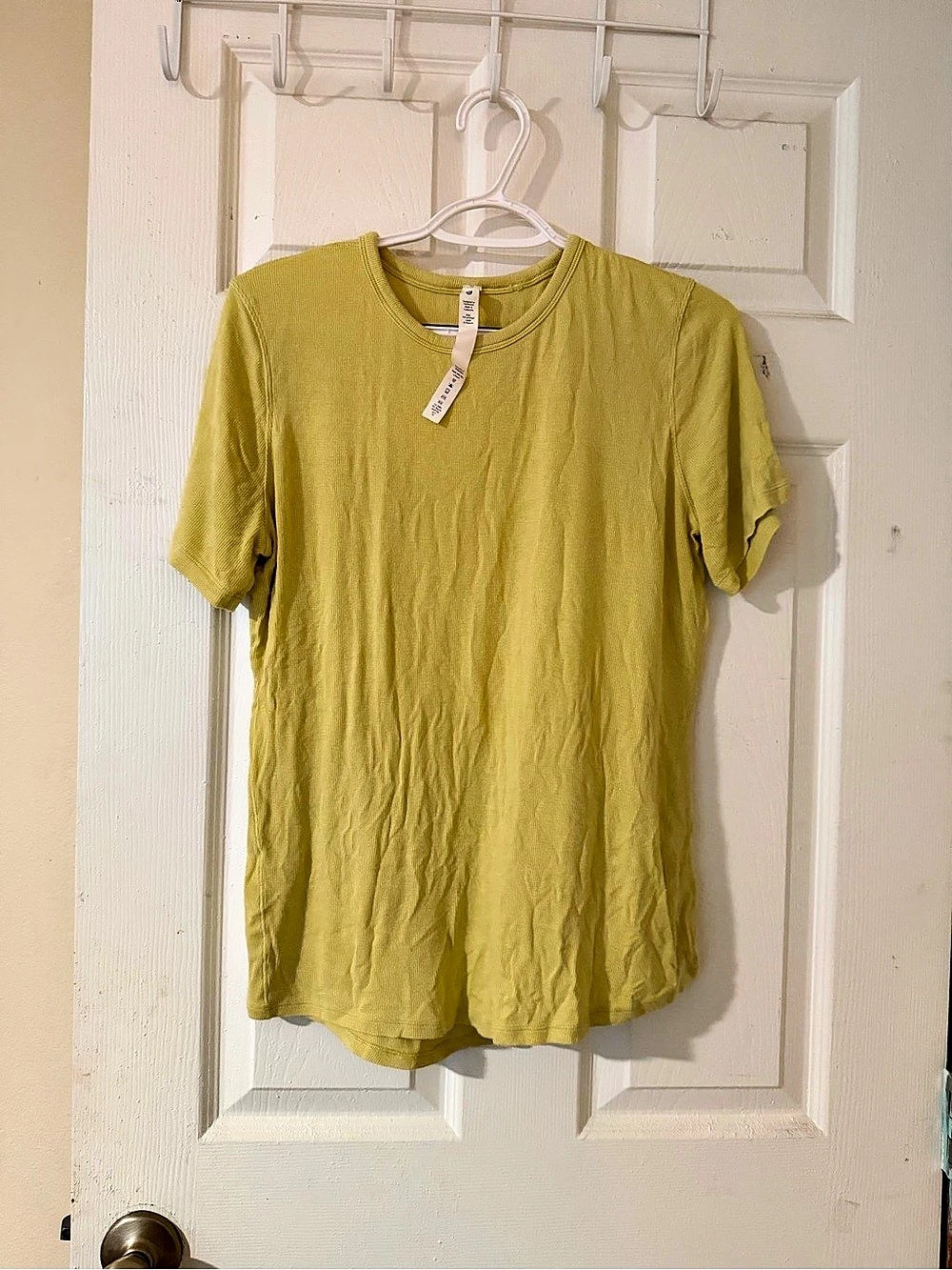 lululemon Hold Tight Short-Sleeve Shirt Yellow Size 14